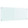 vidaXL Cr&eacute;dence de cuisine Lait 100 x 40 cm verre tremp&eacute;