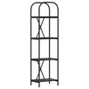 vidaXL &Eacute;tag&egrave;re 4 niveaux 40 x 30 x 146 cm Bois d'ing&eacute;nierie Ch&ecirc;ne noir