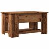 vidaXL Table basse vieux bois 79x49x41 cm bois d'ingénierie