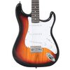 vidaXL Guitare &eacute;lectrique de d&eacute;butants et sac marron et blanc 4/4 39"