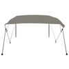 vidaXL Auvent bimini &agrave; 4 arceaux gris 243x196x137 cm