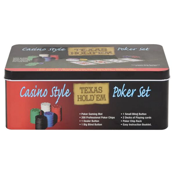 vidaXL Jeu de jetons de poker 200 pcs 4 g