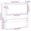 vidaXL T&ecirc;te de lit Autre Blanc 90 cm Bois massif en pin