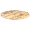 vidaXL Dessus de table Bois de manguier solide Rond 15-16 mm 50 cm
