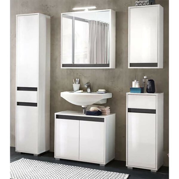 Trendteam Armoire de sol en couleur Sol Blanc