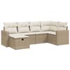 vidaXL Salon de jardin avec coussins 6 pcs beige r&eacute;sine tress&eacute;e