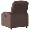 vidaXL Fauteuil de massage inclinable &eacute;lectrique marron similicuir