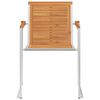 vidaXL Chaises de jardin avec coussins lot de 2 Acacia solide et acier