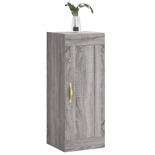 vidaXL Armoire murale sonoma gris 34,5x34x90 cm bois d'ing&eacute;nierie