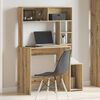 vidaXL Bureau avec &eacute;tag&egrave;res ch&ecirc;ne artisanal Bois d'ing&eacute;nierie