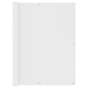 vidaXL &Eacute;cran de balcon Blanc 120x500 cm Tissu Oxford