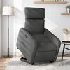 vidaXL Fauteuil inclinable Gris fonc&eacute; Tissu