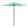 vidaXL Parasol de jardin avec m&acirc;t en acier vert 268x268x226 cm