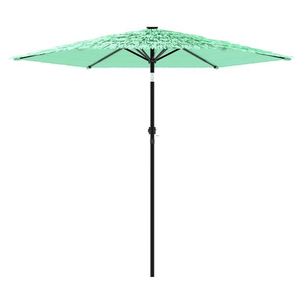 vidaXL Parasol de jardin avec m&acirc;t en acier vert 268x268x226 cm