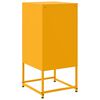 vidaXL Tables de chevet 2 pcs jaune moutarde 36x39x78 cm acier