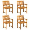 vidaXL Banc ext&eacute;rieur 4 pcs Naturel 56 x 55,5 x 90 cm