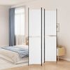 vidaXL Cloison de s&eacute;paration 3 panneaux Blanc 150x220 cm Tissu