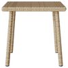 VidaXL Table basse de jardin rectangulaire beige 40x40x37 cm rotin