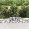 vidaXL Paniers &agrave; gabions arqu&eacute;s 17 pcs 300x30x40/60 cm fer galvanis&eacute;