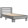 vidaXL Cadre de lit sans matelas sonoma gris 100x200 cm