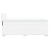 vidaXL Sommier à lattes de lit avec matelas Blanc 90x200 cm Similicuir