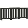 vidaXL Cache-radiateur noir 205x21,5x83,5 cm bois d'ing&eacute;nierie