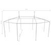 Structure de tente chapiteau pavillon jardin et les accessoires
