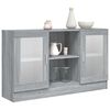 vidaXL Armoire &agrave; vitrine Sonoma gris 120x30,5x70 cm Bois d'ing&eacute;nierie