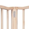 vidaXL Barrière pour chiens avec porte pliable 9panneaux bois peuplier