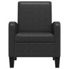 vidaXL Fauteuil Noir Similicuir