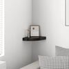 323889 vidaXL Floating Corner Shelf High Gloss Black 25x25x3,8 cm MDF