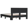 vidaXL Cadre de lit sans matelas noir 140x190 cm