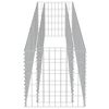 vidaXL Lit sur&eacute;lev&eacute; &agrave; gabion Acier galvanis&eacute; 270x50x50 cm