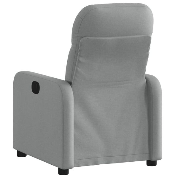 vidaXL Fauteuil inclinable Gris clair Tissu
