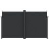 vidaXL Auvent lat&eacute;ral r&eacute;tractable Noir 200x1200 cm