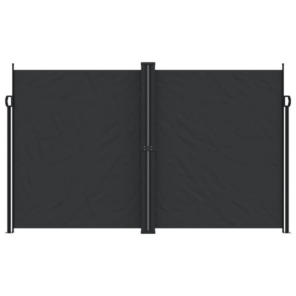 vidaXL Auvent lat&eacute;ral r&eacute;tractable Noir 200x1200 cm