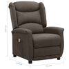 vidaXL Fauteuil de massage Marron Tissu