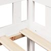 vidaXL Lit de jour et tiroirs sans matelas blanc 90x190 cm bois massif