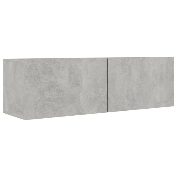 vidaXL Ensemble de meubles TV 6 pcs Gris b&eacute;ton Bois d'ing&eacute;nierie