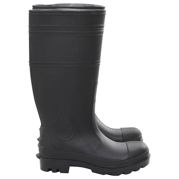 vidaXL Bottes de pluie noir taille 39 PVC