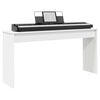 vidaXL Stand de clavier Blanc 130 x 32 x 64 cm Bois d'ing&eacute;nierie