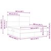 vidaXL Lit avec rangement et matelas Gris clair 160 x 200 cm Polyester