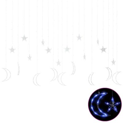 vidaXL Guirlande lumineuse étoile et lune avec télécommande 345 LED