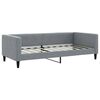 vidaXL Lit de jour avec matelas gris clair 90x190 cm tissu