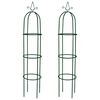 vidaXL Arche de jardin en forme de tour 2 pcs
