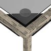 vidaXL Salon de jardin avec coussins 3 pcs gris clair r&eacute;sine tress&eacute;e