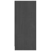 vidaXL Buffet Gris 70x33x76 cm Bois massif de pin