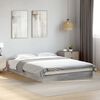 vidaXL Cadre de lit sans matelas sonoma gris 135x190 cm