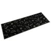 vidaXL Tapis de cuisine lavable imprim&eacute; Morning noir 60x180 cm velours