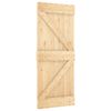 vidaXL Porte NARVIK Naturel 85 x 210 cm Bois de pin massif